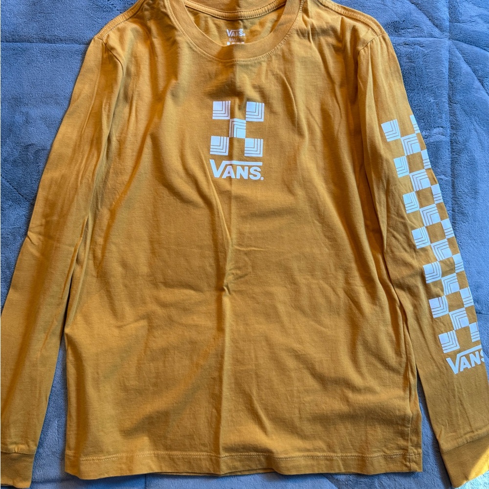 Vans Tangerine Long Sleeve with White Logo